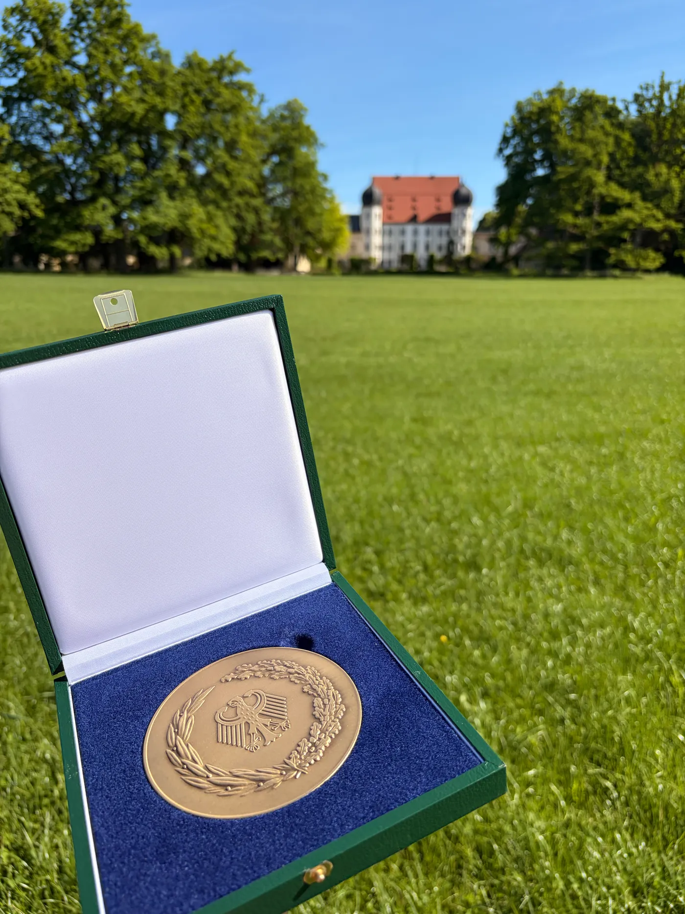 Die Bundesehrenpreis-Medaille der Schlossbrauerei Maxlrain